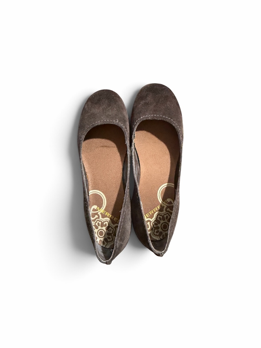 Merrell Women's Avesso Suede Ballet Flats Espresso Dark Brown 6.5